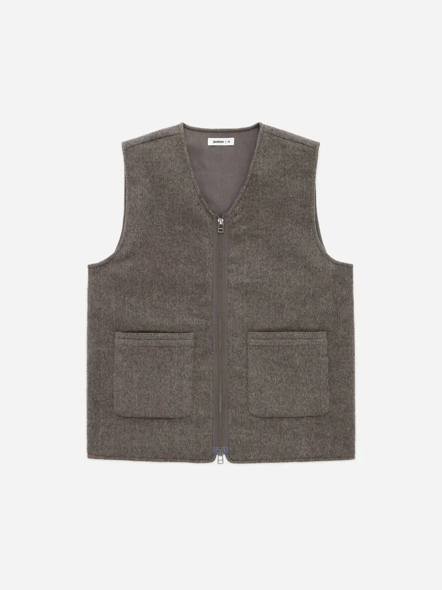 Zip Vest Tobacco sold by Brooklyn Clothing Co.