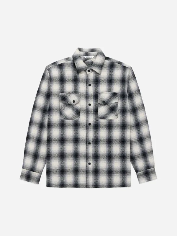 Crosscut Flannel Cream/Black sold by Brooklyn Clothing Co.