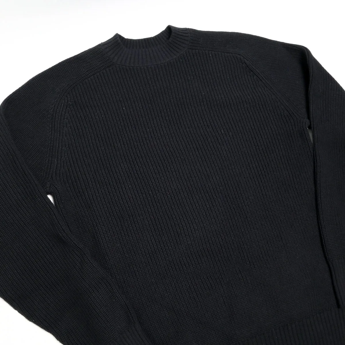 Cotton Crewneck Sweater Black sold by Brooklyn Clothing Co. product image thumbnail 2