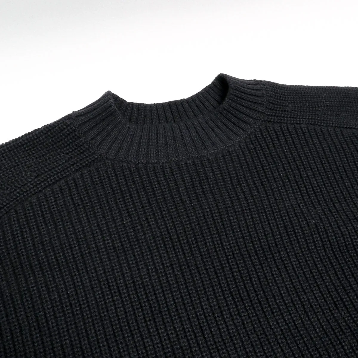 Cotton Crewneck Sweater Black sold by Brooklyn Clothing Co. product image thumbnail 3