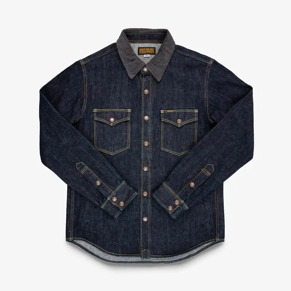 IHSH-427-IND 16oz Selvedge Denim CPO Shirt Indigo sold by Brooklyn Clothing Co.