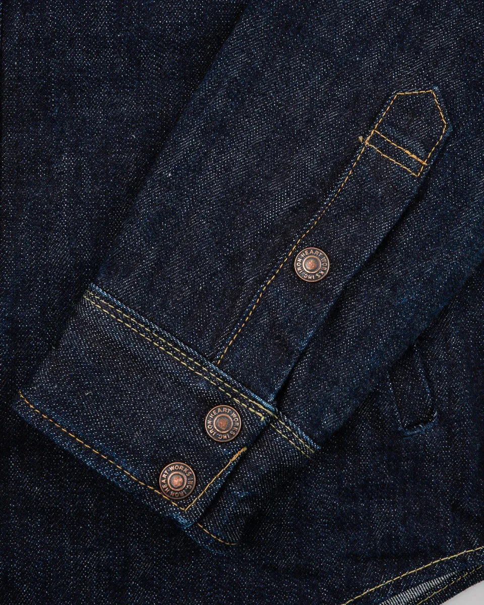 IHSH-427-IND 16oz Selvedge Denim CPO Shirt Indigo sold by Brooklyn Clothing Co. product image thumbnail 4