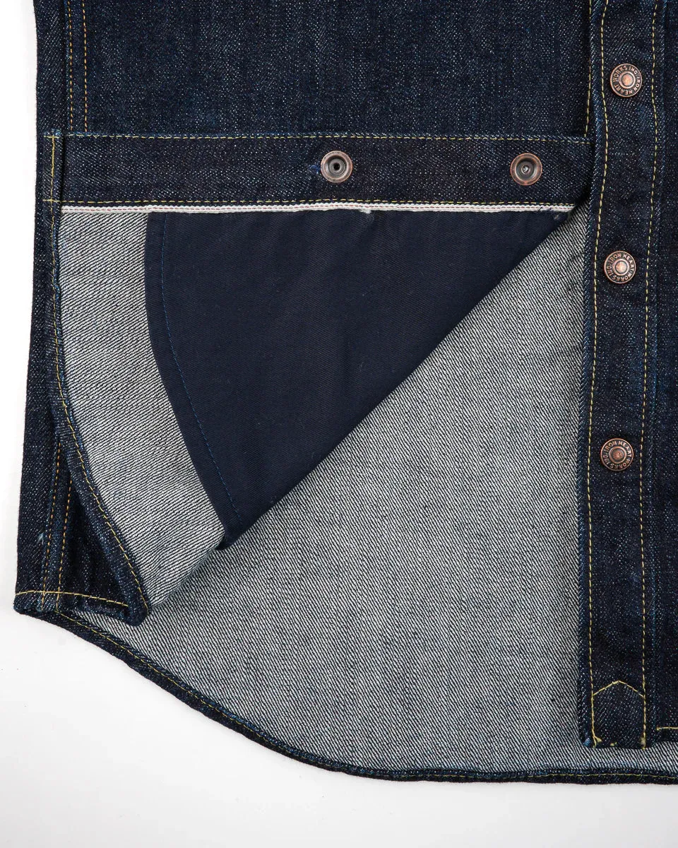 IHSH-427-IND 16oz Selvedge Denim CPO Shirt Indigo sold by Brooklyn Clothing Co. product image thumbnail 5
