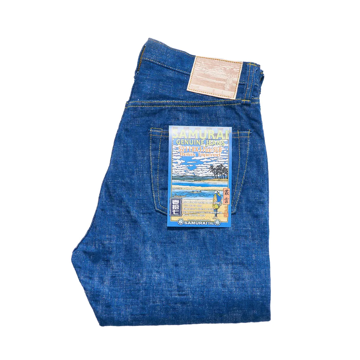 S211XX17oz-SLB Murakumo 17oz Japanese Selvedge Denim Relax Taper sold by Brooklyn Clothing Co.
