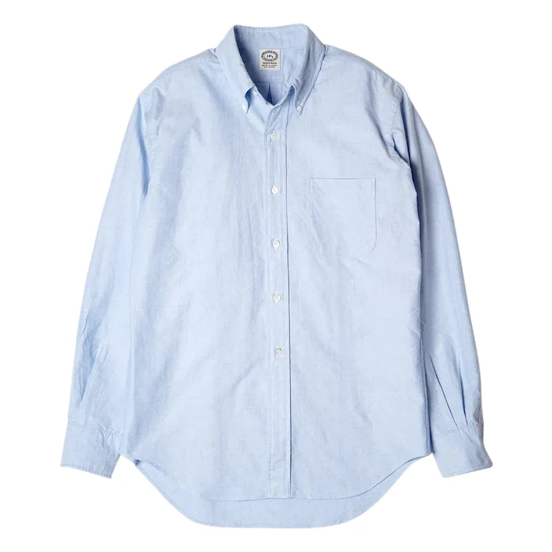 Vintage Ivy Button-Down Oxford Shirt Blue sold by Brooklyn Clothing Co.