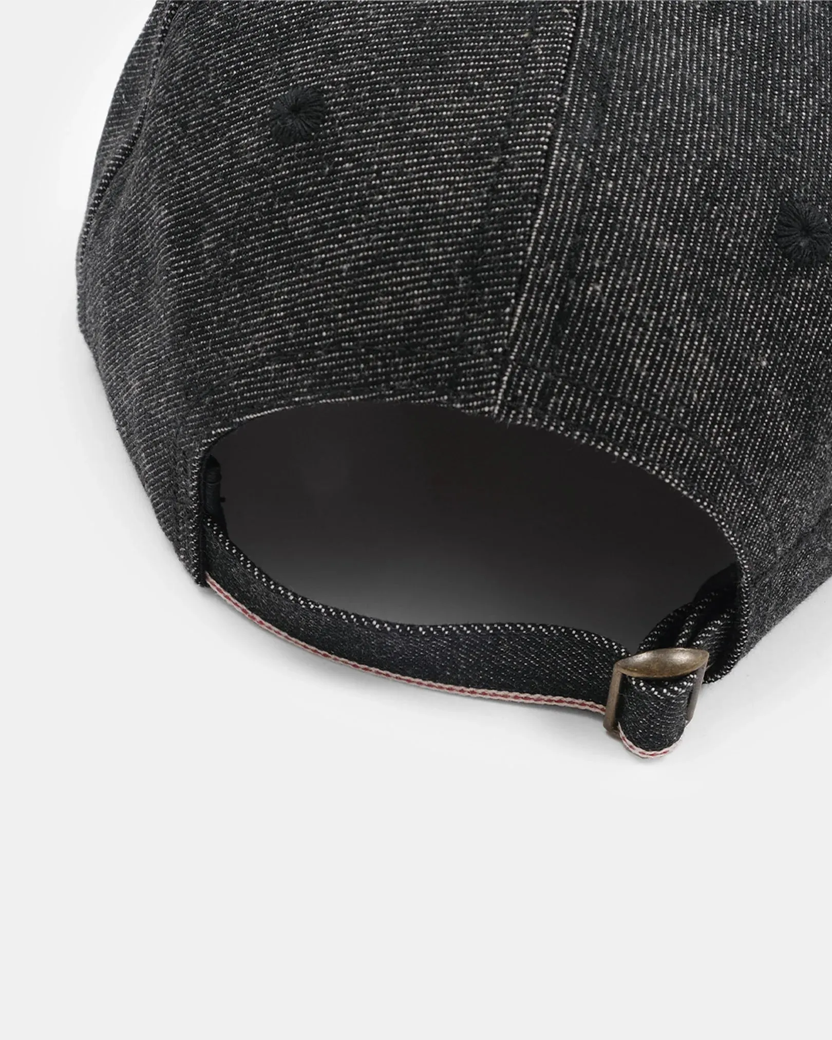 Unstructured Baseball Hat Black Selvedge Denim sold by Brooklyn Clothing Co. product image thumbnail 3