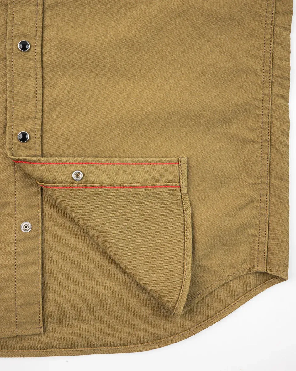 IHSH-426-KHA 12oz Military Moleskin Western Shirt Khaki sold by Brooklyn Clothing Co. product image thumbnail 3