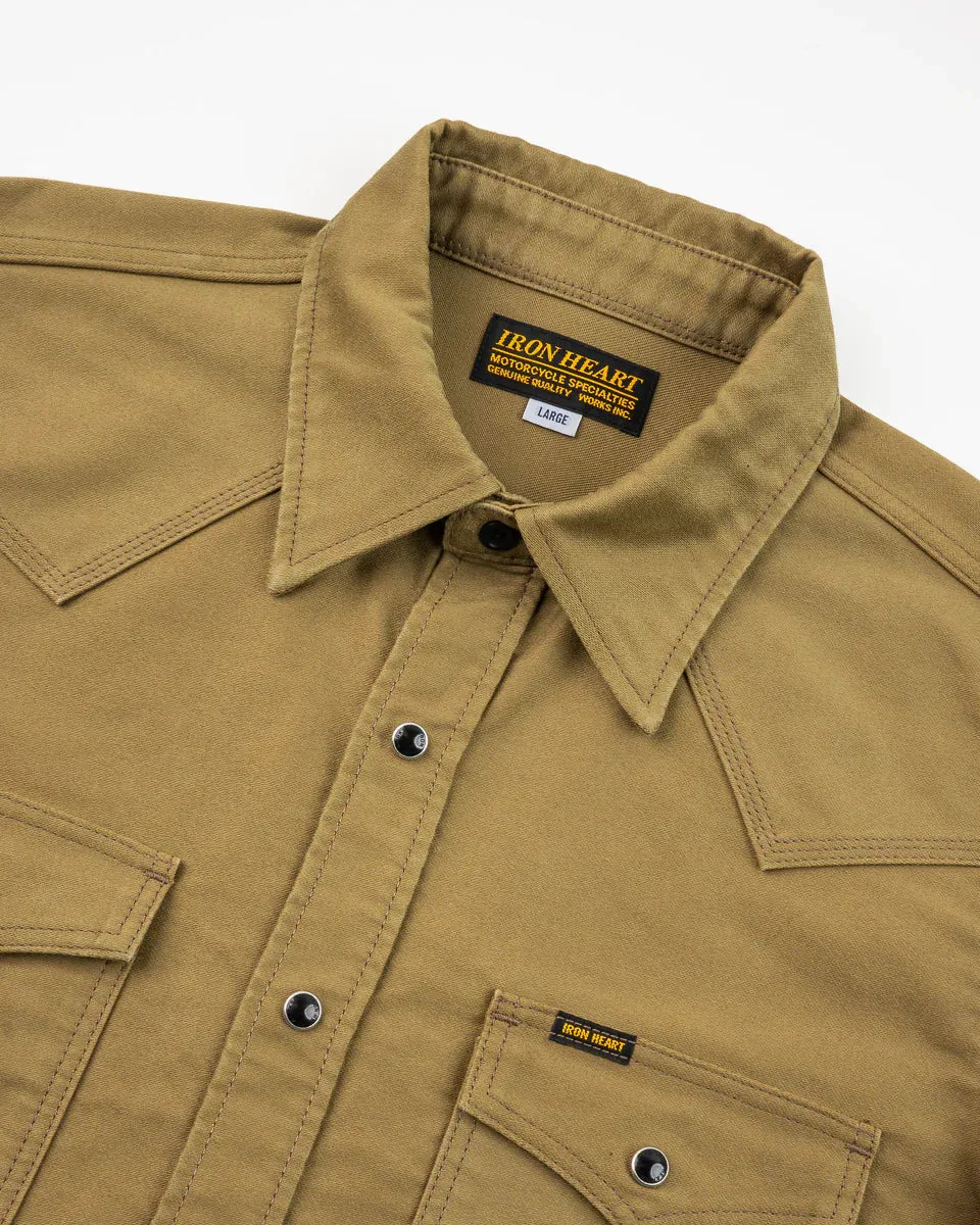 IHSH-426-KHA 12oz Military Moleskin Western Shirt Khaki sold by Brooklyn Clothing Co. product image thumbnail 2