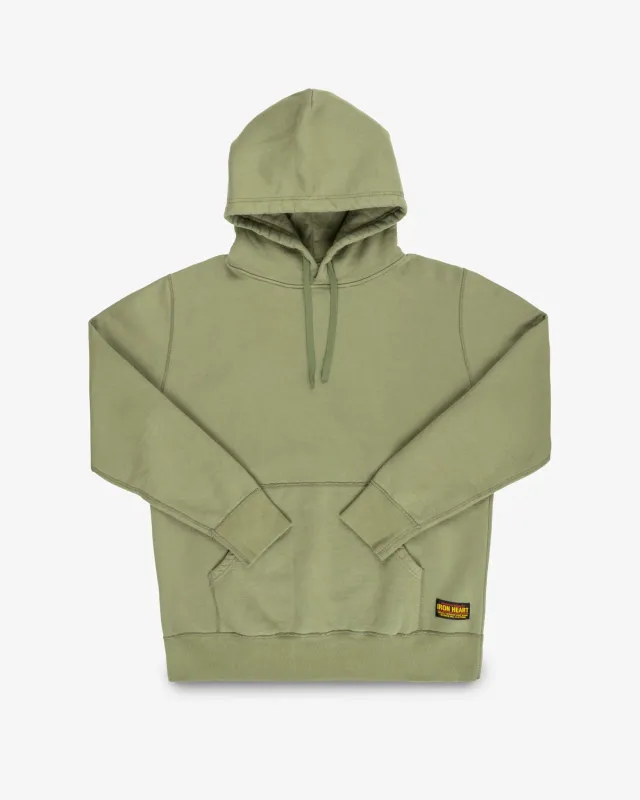 IHSW-49-OLV 14oz Ultra Heavy Loopwheel Cotton Hoodie Olive sold by Brooklyn Clothing Co.