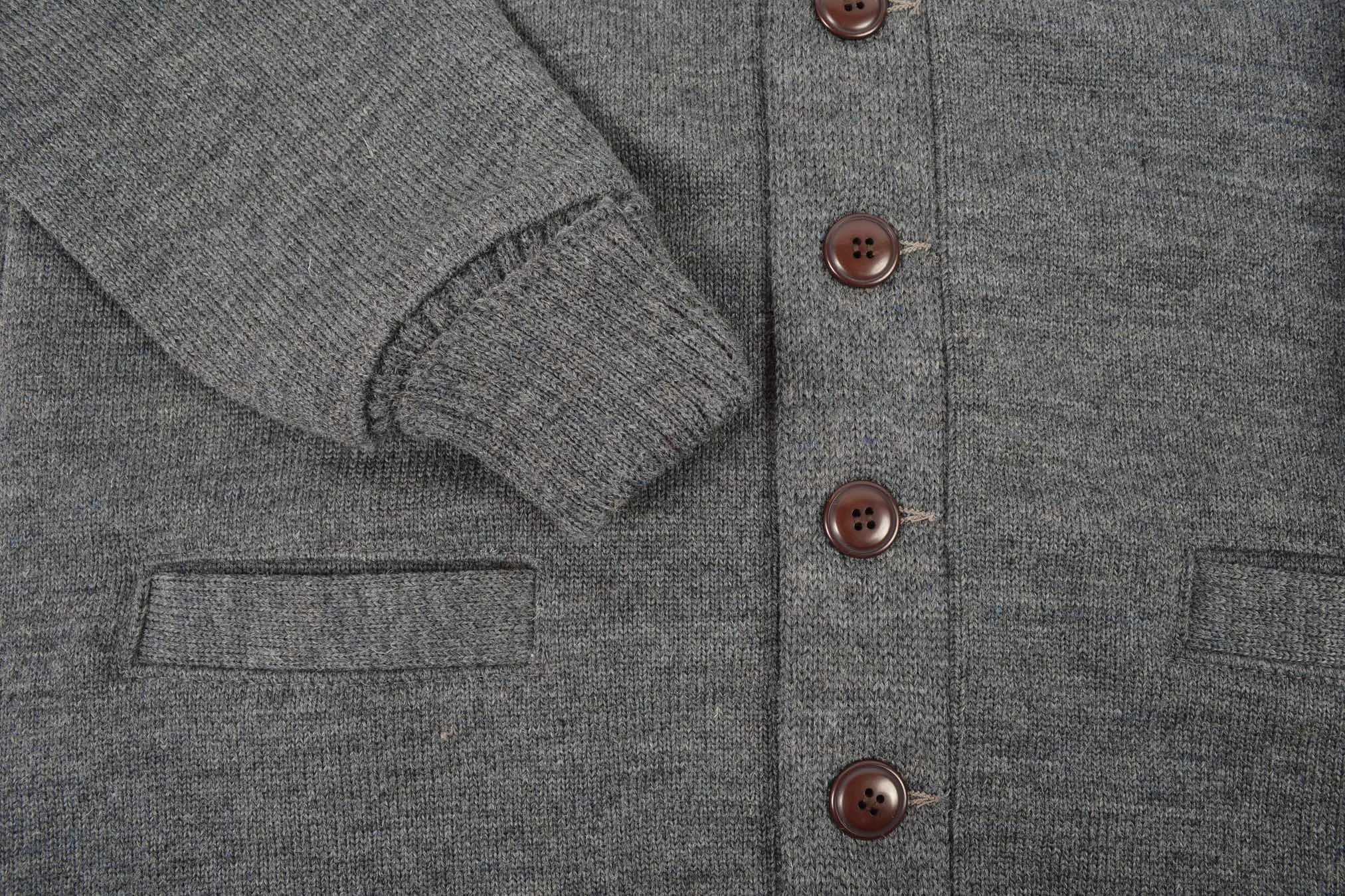 Classic Cardigan Sweater Charcoal sold by Brooklyn Clothing Co. product image thumbnail 4