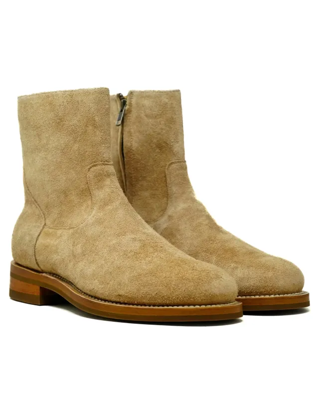 Zip Boot Camel Suede sold by Brooklyn Clothing Co.