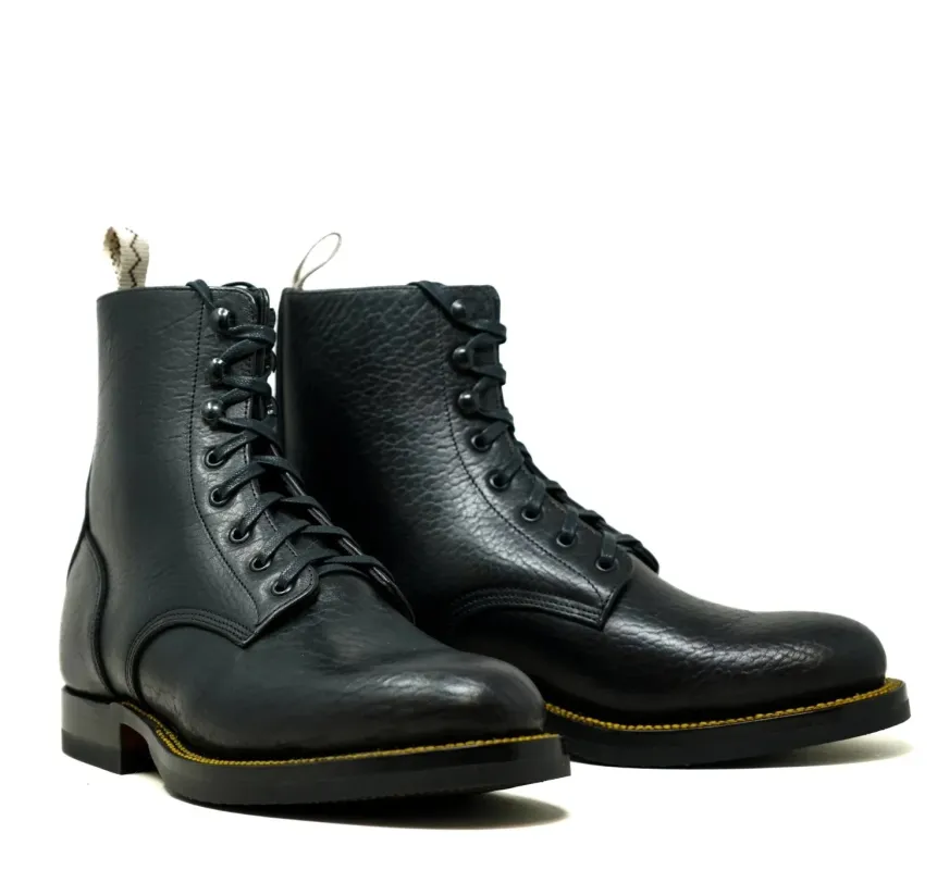 DB Hunter Plain Toe II Antique Black Bison sold by Brooklyn Clothing Co.