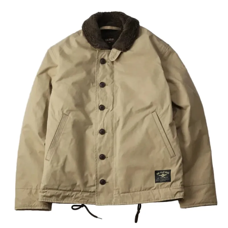 FN-OJ-C015A Boa Jacket Khaki sold by Brooklyn Clothing Co.