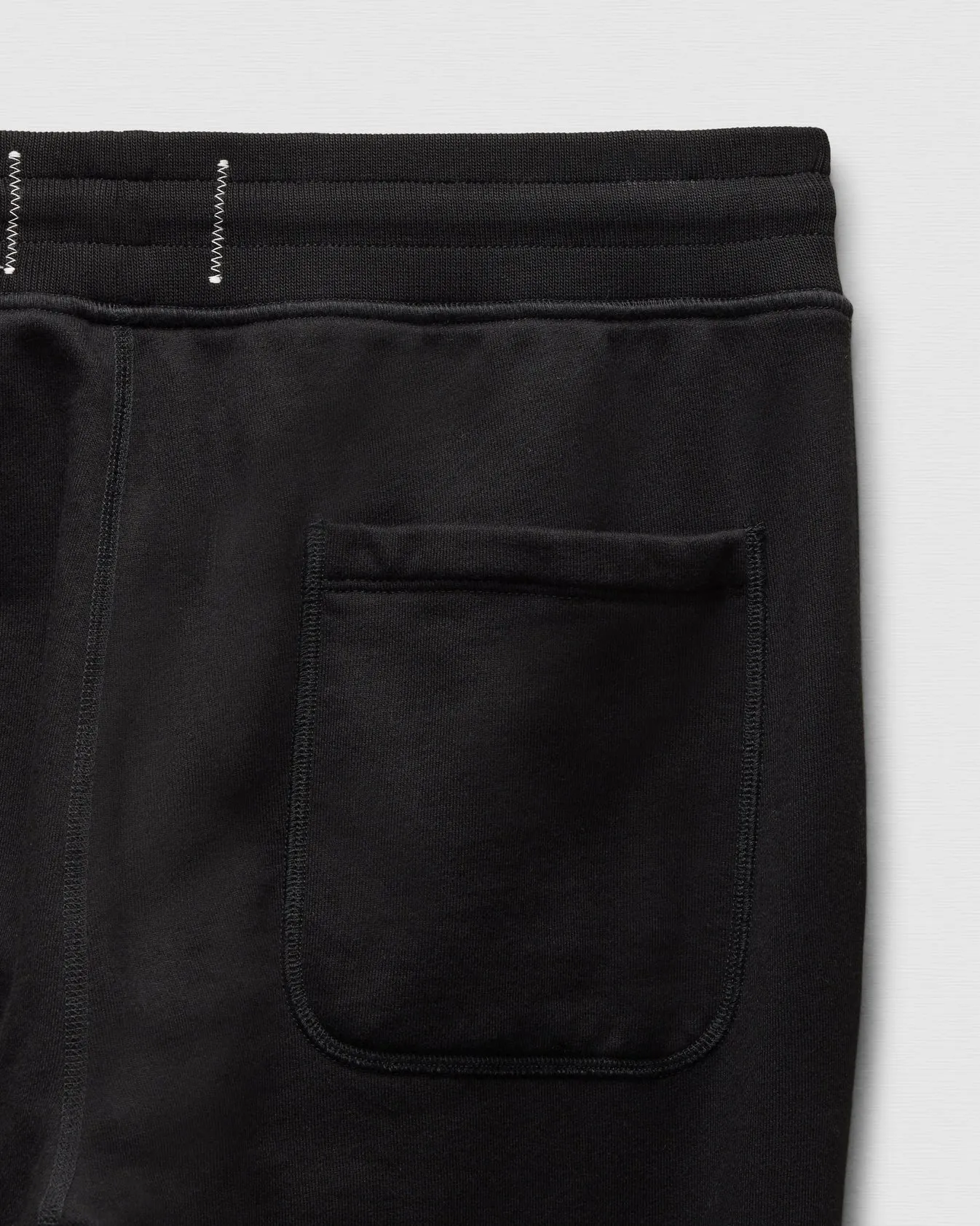 Midweight Terry Standard Cuffed Sweatpant Black sold by Brooklyn Clothing Co. product image thumbnail 2