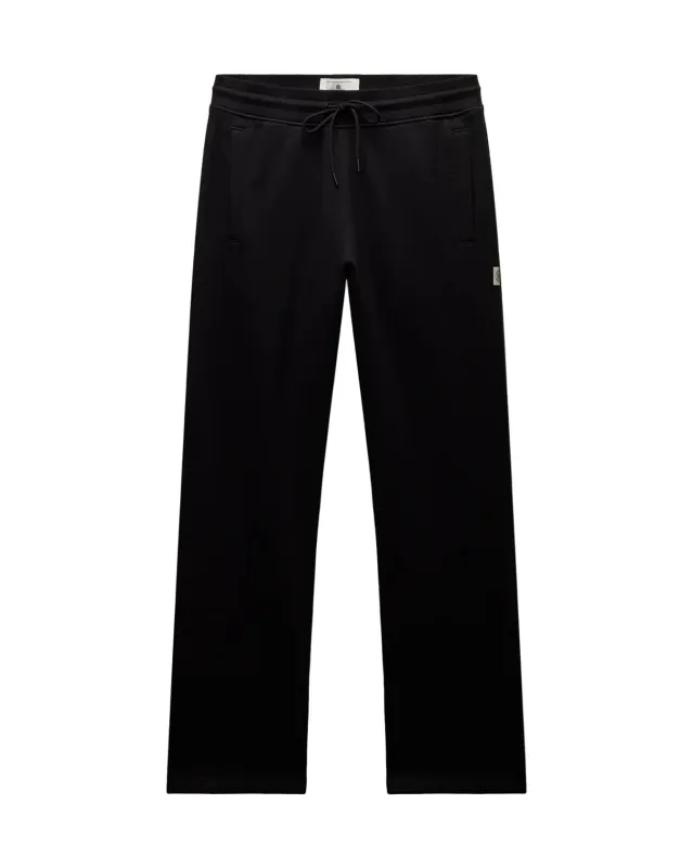Brushed Fleece Straight Leg Standard Fit Sweatpant Black sold by Brooklyn Clothing Co.