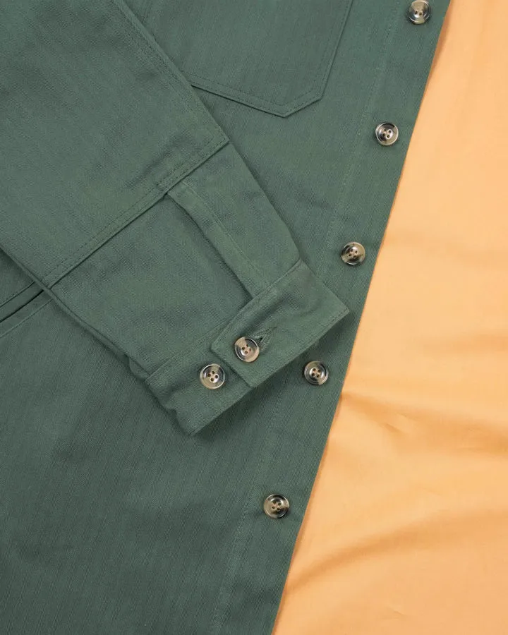 Crissman Overshirt Dry Wax Cotton Spruce sold by Brooklyn Clothing Co. product image thumbnail 3