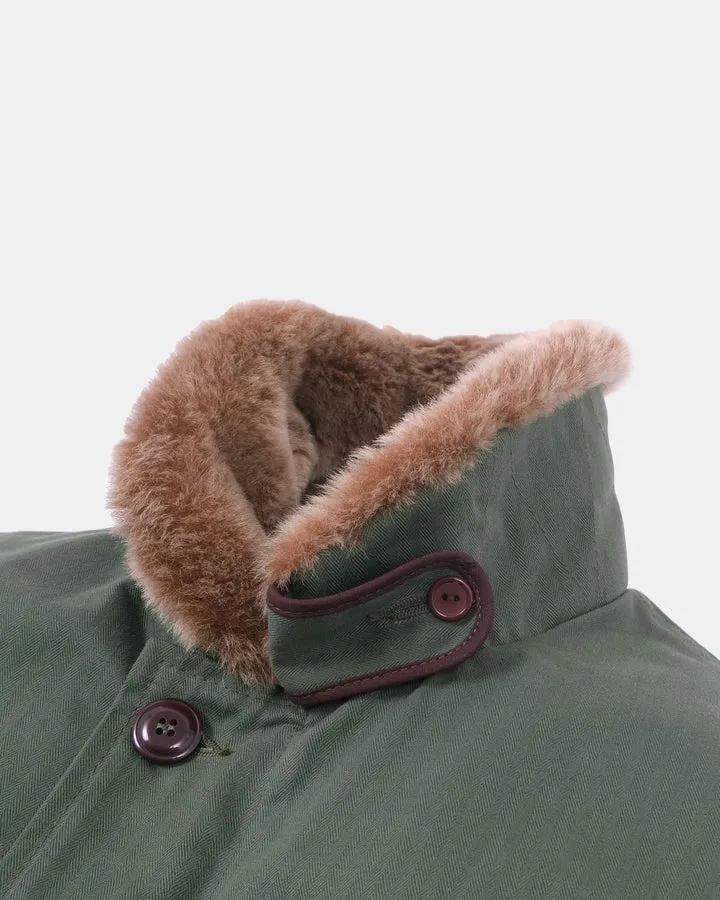 N-1 Deck Jacket Spruce Dry Wax Cotton/Kodiak Mouton sold by Brooklyn Clothing Co. product image thumbnail 3