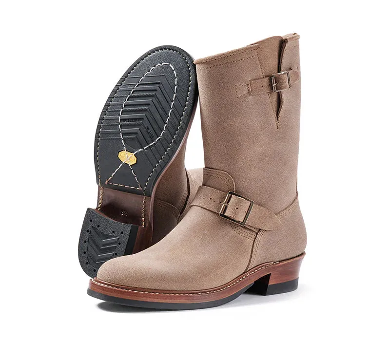 LK-003 Wabash Engineer Boots Horween Leather CXL Natural Roughout sold by Brooklyn Clothing Co. product image thumbnail 2