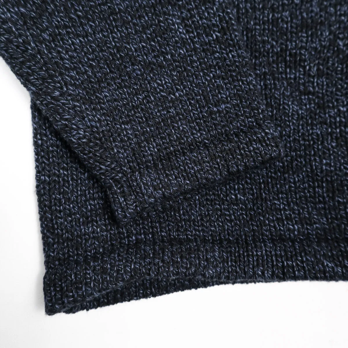 Cotton Roll Neck Knit Black/Navy sold by Brooklyn Clothing Co. product image thumbnail 4
