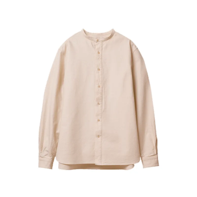 S1006 Stand-up Collar Shirt Natural sold by Brooklyn Clothing Co.