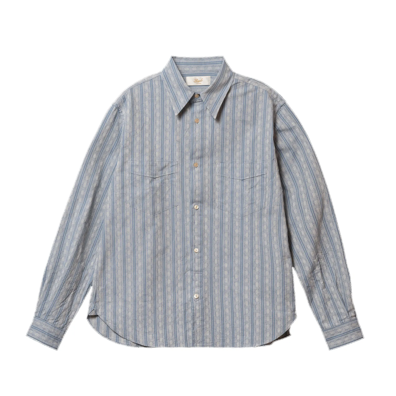 S1020 Striped Work Shirt Blue sold by Brooklyn Clothing Co.