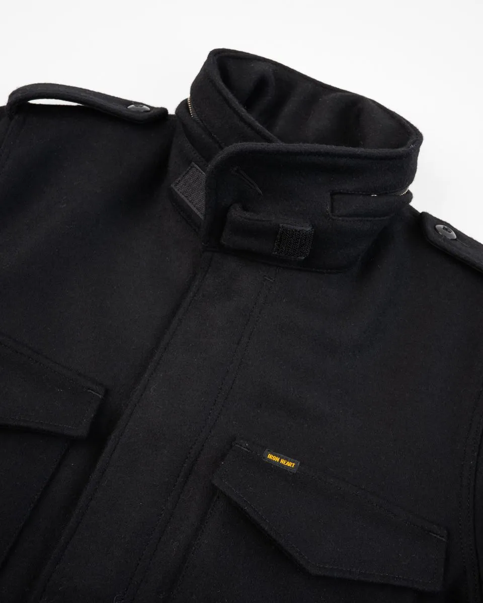 IHM-49-BLK 21oz Melton Wool M65 Field Jacket Black sold by Brooklyn Clothing Co. product image thumbnail 2