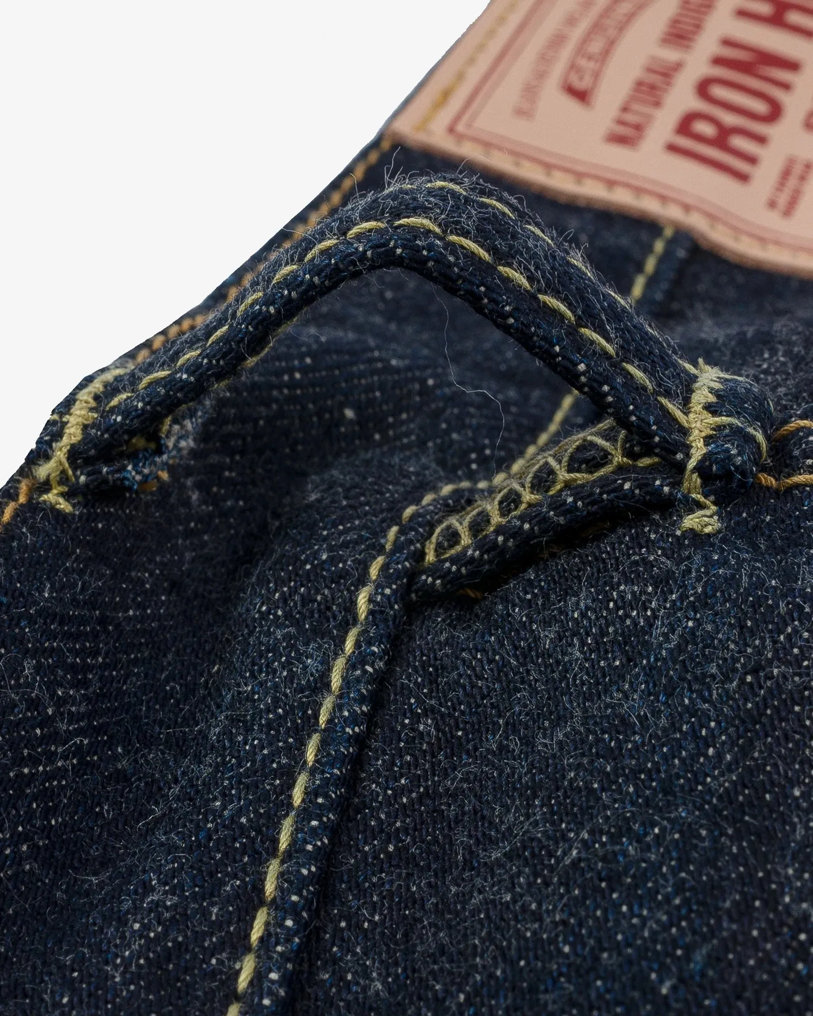 IH-888N 17oz Selvedge Denim Medium/High Rise Tapered Cut Jeans Natural Indigo sold by Brooklyn Clothing Co. product image thumbnail 4