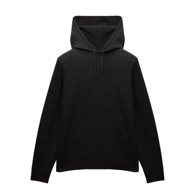 Lightweight Waffle Standard Fit Hoodie Black sold by Brooklyn Clothing Co.