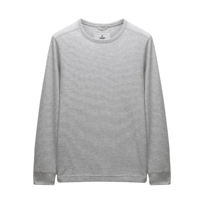 Lightweight Waffle Standard Fit Long Sleeve Heather Grey sold by Brooklyn Clothing Co.