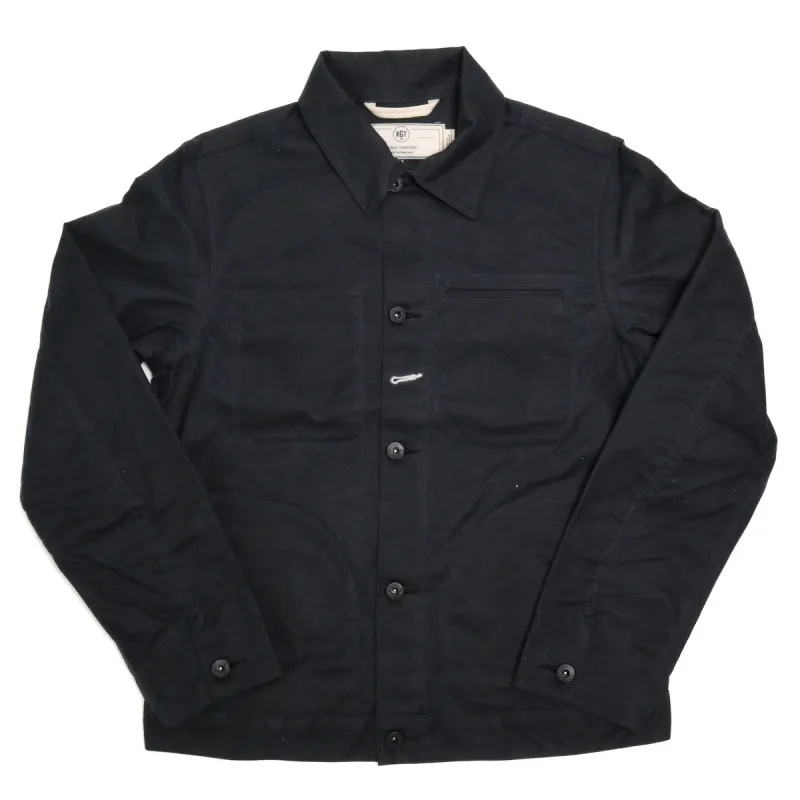 Ridgeline Supply Jacket Black Waxed Canvas sold by Brooklyn Clothing Co.