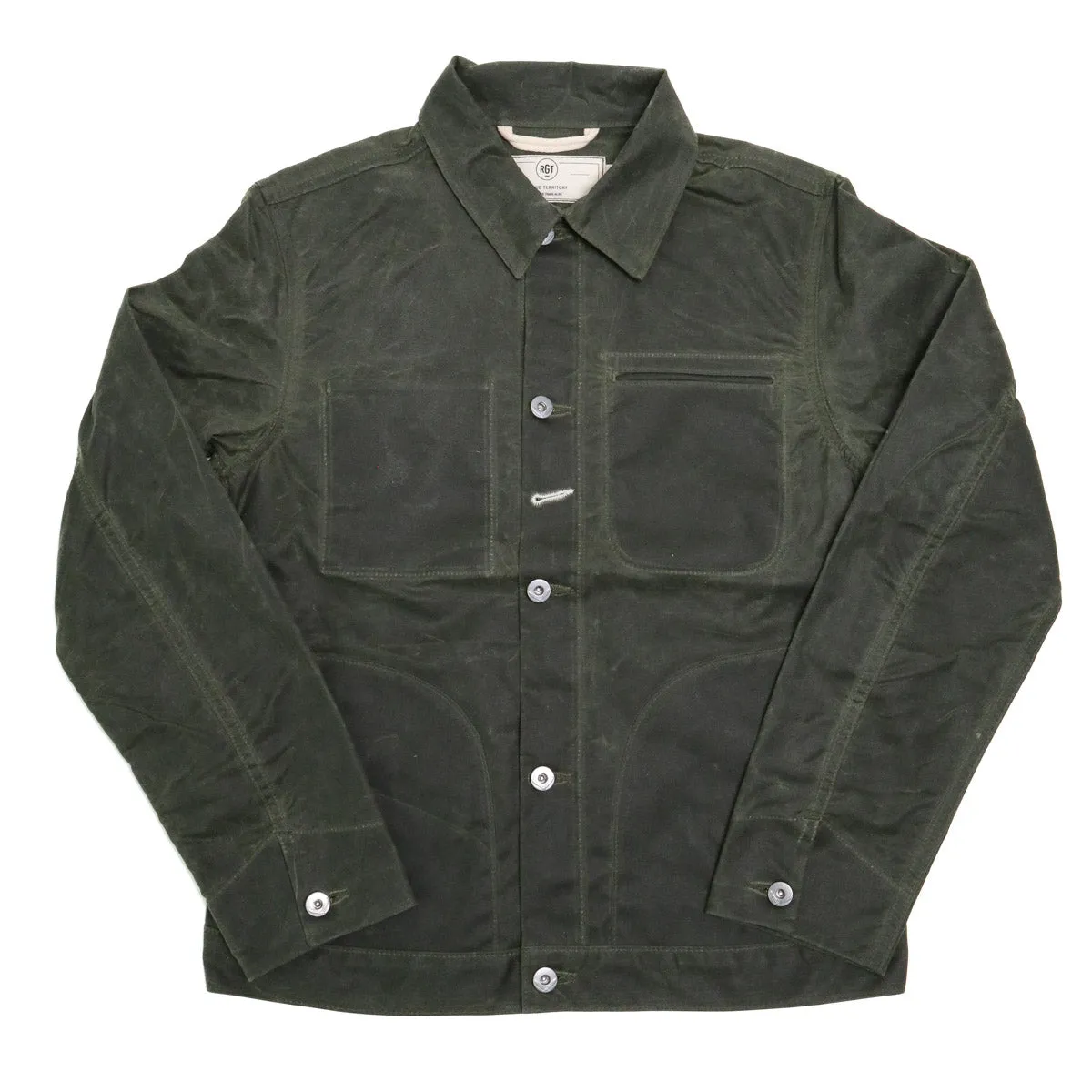 Ridgeline Supply Jacket Olive Waxed Canvas sold by Brooklyn Clothing Co.