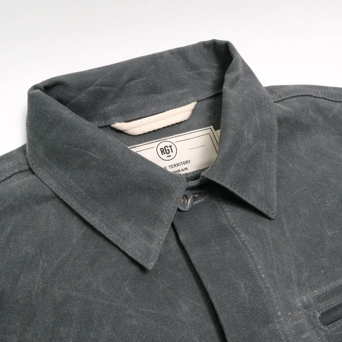 Ridgeline Supply Jacket Grey Waxed Canvas sold by Brooklyn Clothing Co. product image thumbnail 2