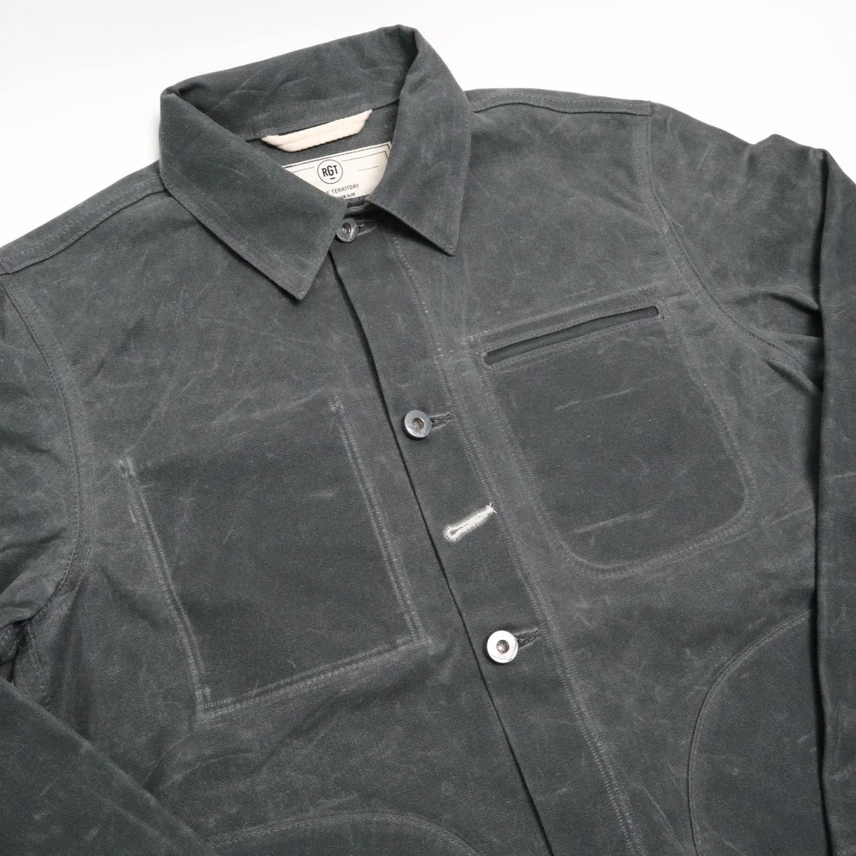Ridgeline Supply Jacket Grey Waxed Canvas sold by Brooklyn Clothing Co. product image thumbnail 3