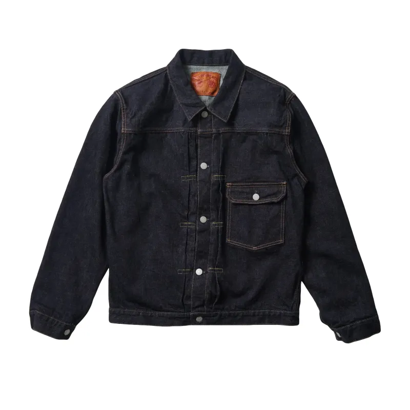 2107XXW 15.5oz Selvedge Denim Type 1 Jacket Indigo sold by Brooklyn Clothing Co.