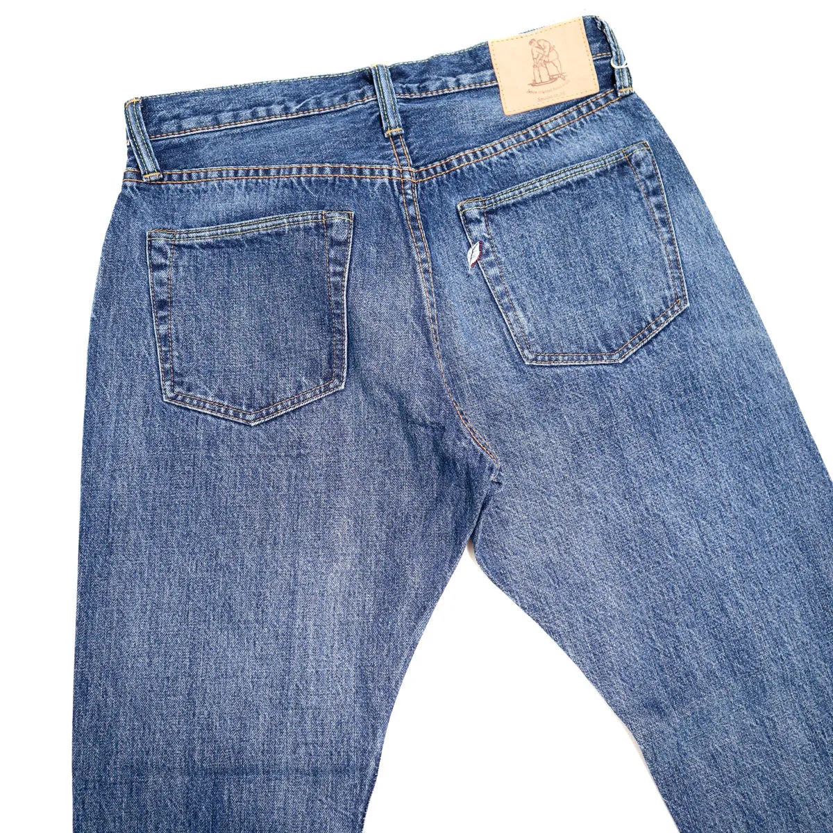 USED-019-ID Natural Used Indigo 14oz Selvedge Denim Relaxed Taper sold by Brooklyn Clothing Co. product image thumbnail 4