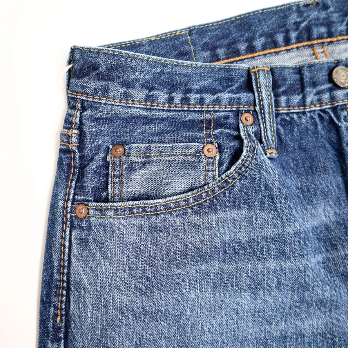 USED-003-ID 14oz Regular Straight - USED Wash sold by Brooklyn Clothing Co. product image thumbnail 5