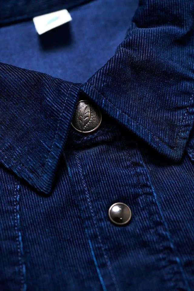 2236-ID Corduroy Curved Pocket Indigo sold by Brooklyn Clothing Co. product image thumbnail 4
