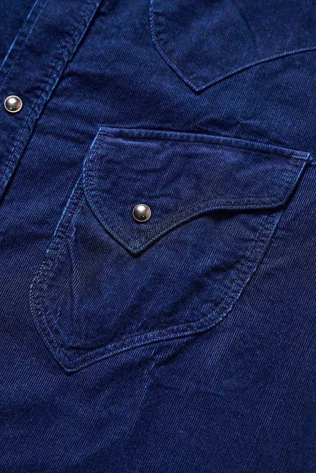 2236-ID Corduroy Curved Pocket Indigo sold by Brooklyn Clothing Co. product image thumbnail 3
