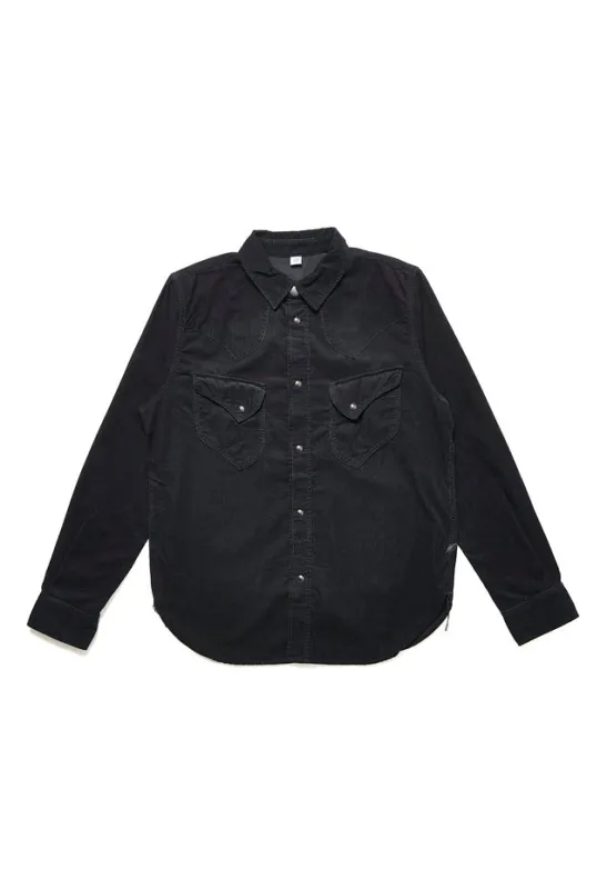 2236-ID Corduroy Curved Pocket Indigo Black sold by Brooklyn Clothing Co.