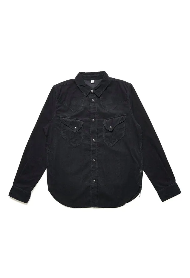 2236-ID Corduroy Curved Pocket Indigo Black sold by Brooklyn Clothing Co.
