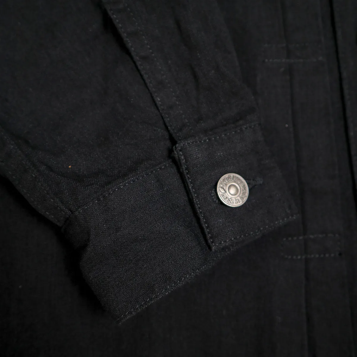 2237-BK 8oz Denim Type 2 Shirt Double Black sold by Brooklyn Clothing Co. product image thumbnail 4