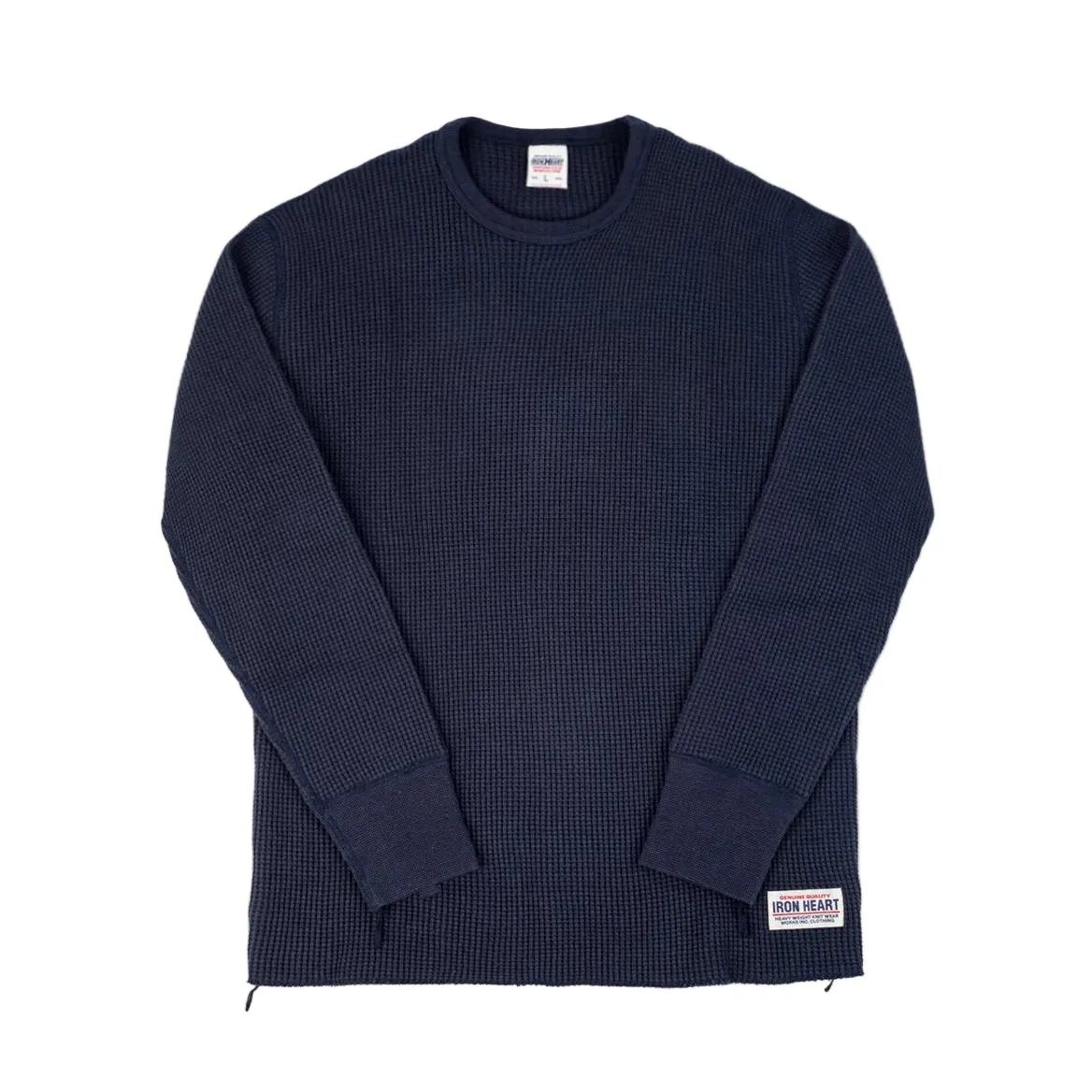 IHTL-1301-NAV Waffle Knit Long Sleeve Crew Neck Thermal Navy sold by Brooklyn Clothing Co.