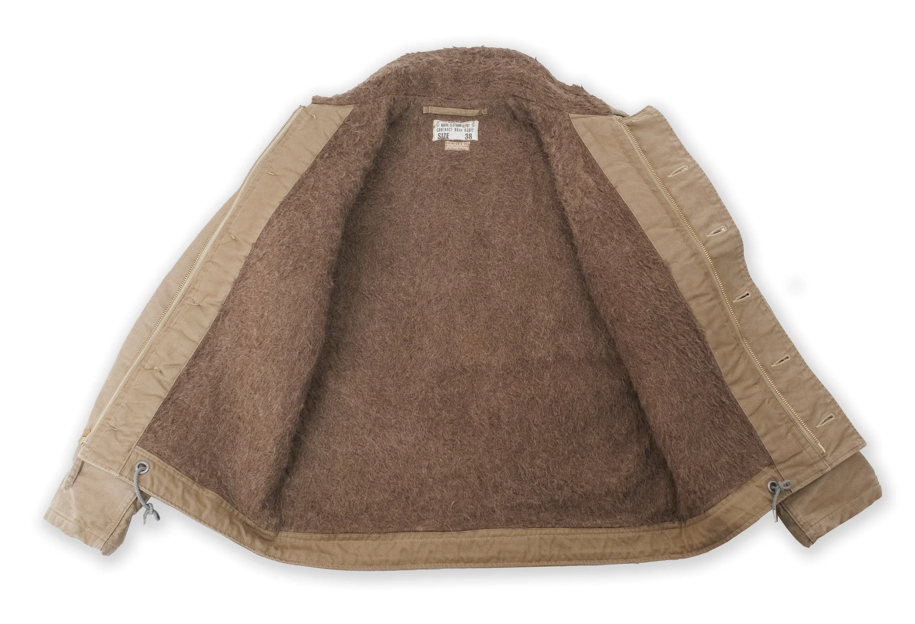 Type N-1 Deck Jacket Khaki Demotex sold by Brooklyn Clothing Co. product image thumbnail 2