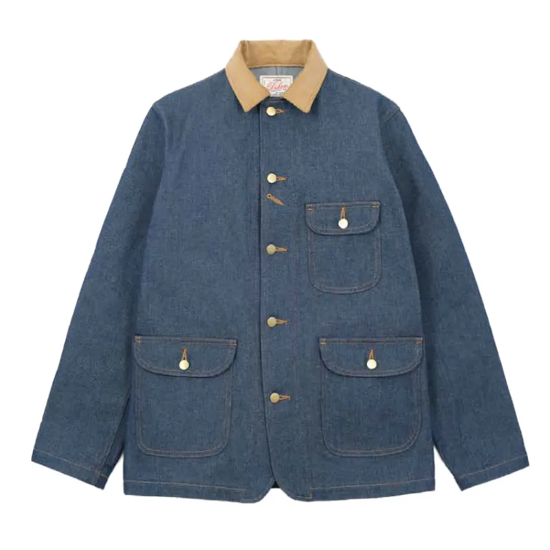Chore Coat 2.0 Indigo Denim / Fawn Corduroy sold by Brooklyn Clothing Co.