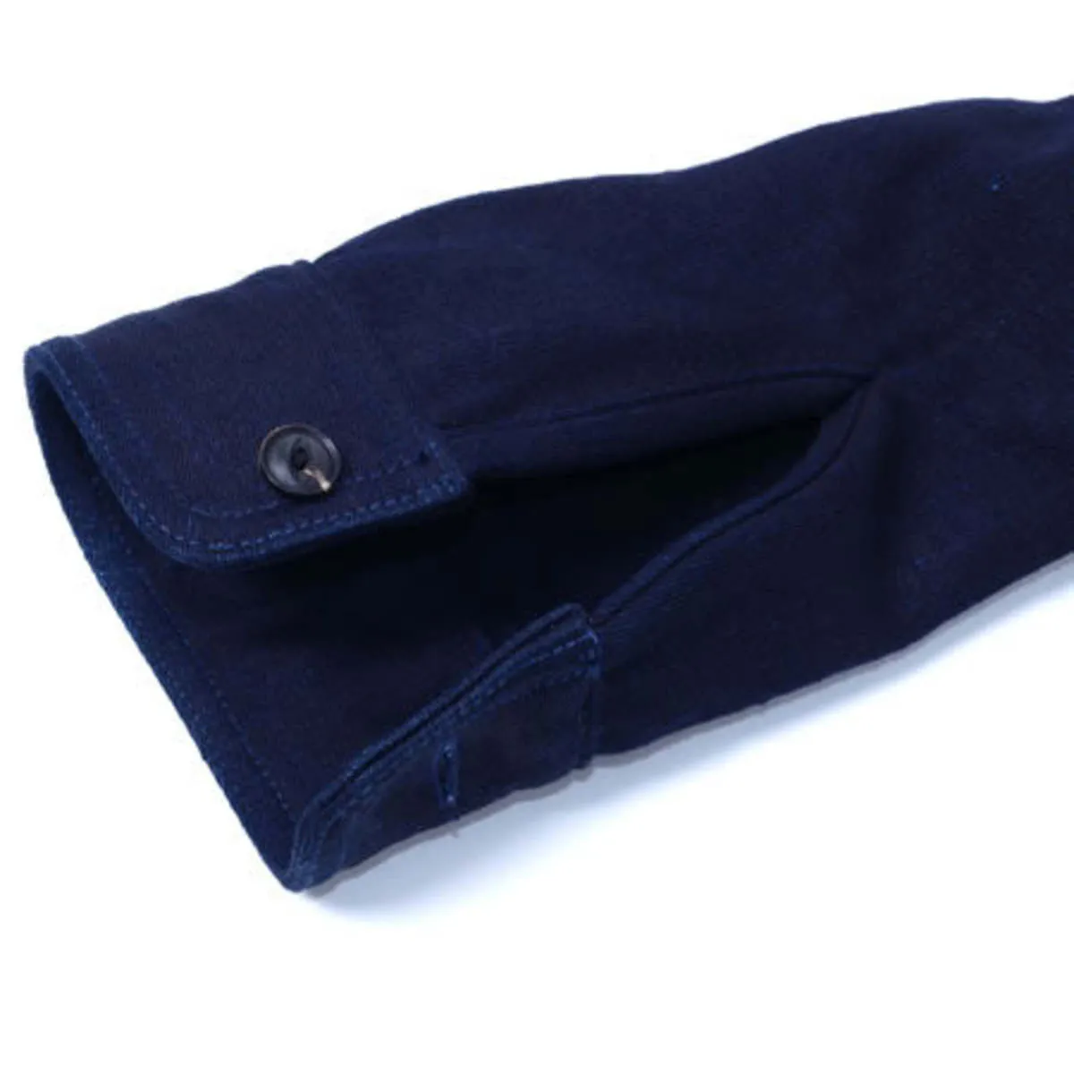 Indigo Tricotine Shirt Indigo sold by Brooklyn Clothing Co. product image thumbnail 4