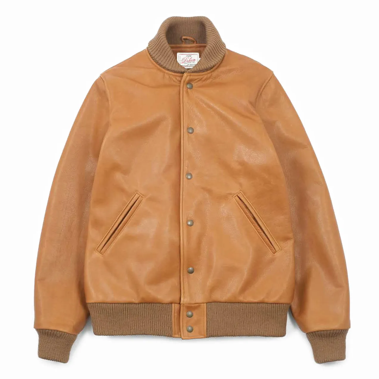 All City Leather Jacket Rust Cowhide sold by Brooklyn Clothing Co.
