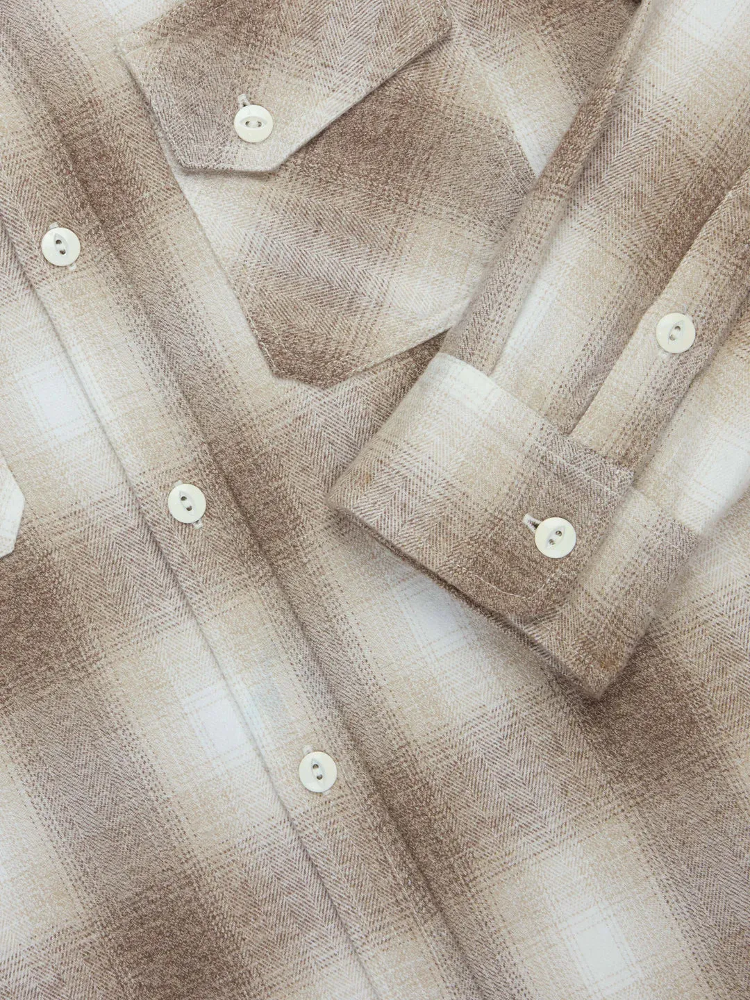 Crosscut Flannel Sand Ombre sold by Brooklyn Clothing Co. product image thumbnail 2