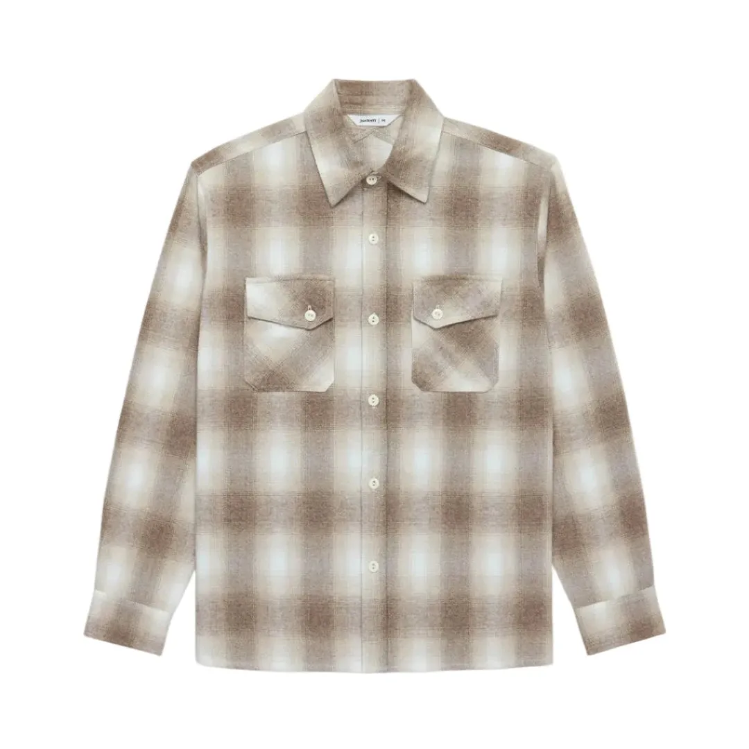 Crosscut Flannel Sand Ombre sold by Brooklyn Clothing Co.
