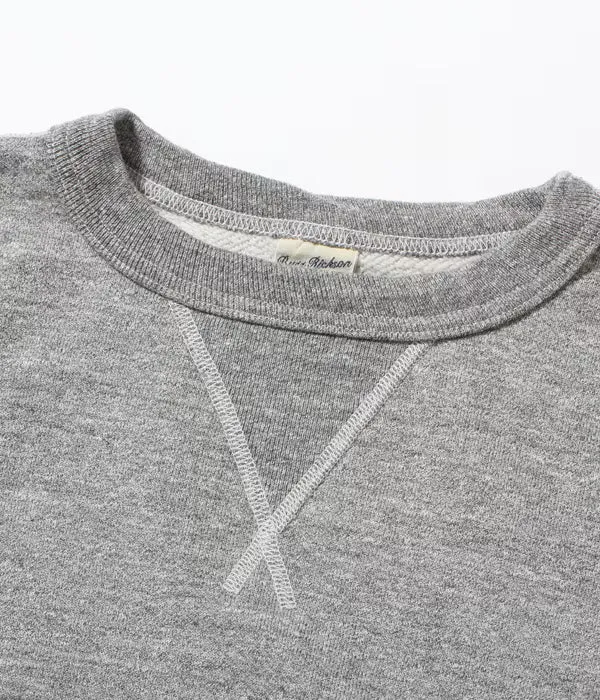 BR65622 Loopwheeled Four-Needle Sweatshirt Heather Grey sold by Brooklyn Clothing Co. product image thumbnail 2