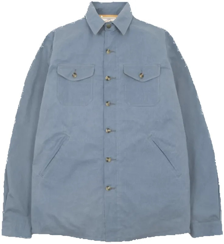 Crissman Overshirt Dry Wax Faded Blue sold by Brooklyn Clothing Co.